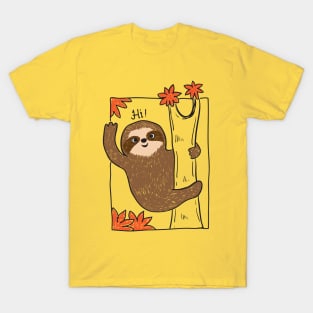 Sloth Say HI T-Shirt